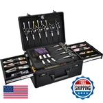 Yueieoun Clippers Sliding Tray Profesional Barbers Briefcase Tool. Fixed Price $104.71.