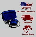 Navy Aneroid Sphygmomanometer Manual Blood Pressure Large Adult Xl Cuff Monitor. Fixed Price $26.59.